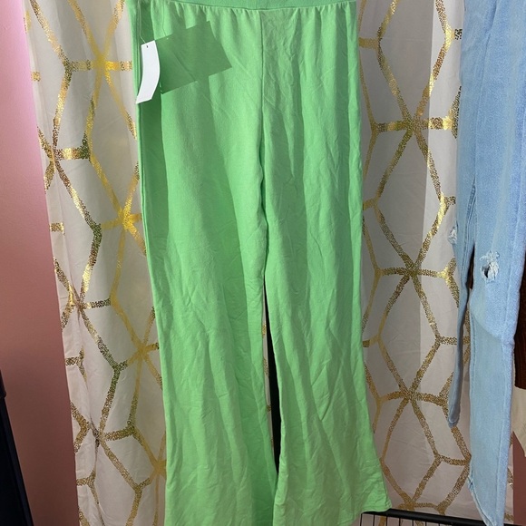 Women’s Grogu Green Flare Leg Sweatpants - Picture 4 of 5